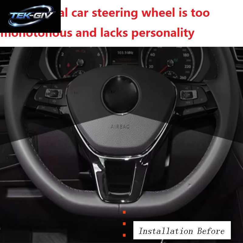 Auto Styling Lenkrad Abdeckungen Aufkleber Zubehör Für Volkswagen GOLF 7 Gti MK7 POLO 2014 2015 Passat B7 2015 B8 MK6 Jetta