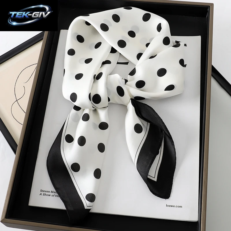 60 Farben Luxus-Schal Für Damen 70*70Cm Seidengefühl Quadratisches Haartuch Foulard Satin-Schal Großformatiges Kopftuch Hijab Taschentuch