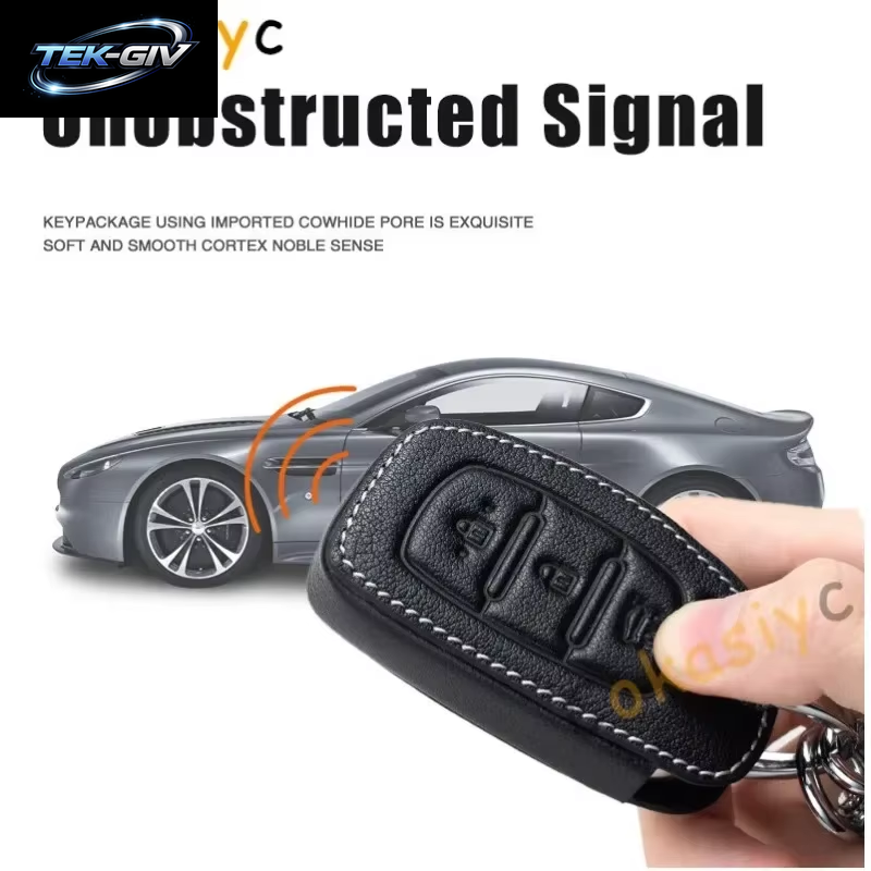 Für Chrysler Pacifica Aspen 300 Dodge Caravan Jeep Wrangler JK Commander Grand Cherokee Zubehör Leder Auto Schlüssel Fall Abdeckung