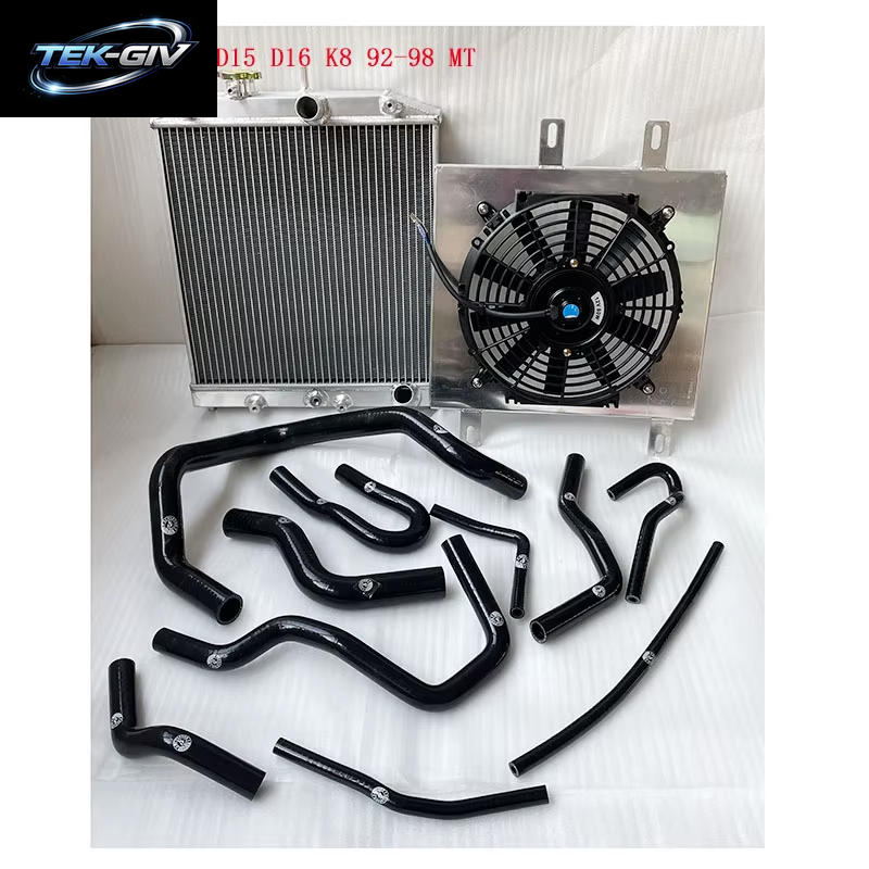 Hochleistungs-3-Reihiger Racing-Aluminiumkühler 60 Mm Für Honda Civic EK EG Del Sol Manual D15 D16 Für CIVIC EK3 B16 B18 K8 92–98