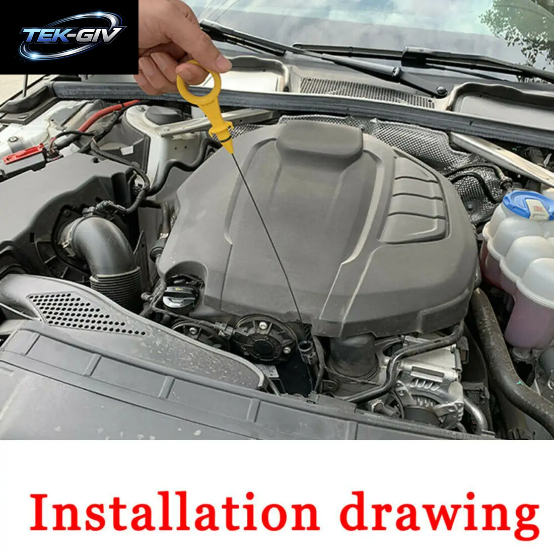 Auto Motor Ölmessstab Auto Motor Hilfs Für Audi A4 A5 Q3 Q5 VW 2,0 T B8 B9 2009-2017 06H 115611 E Austauschbares Autozubehör